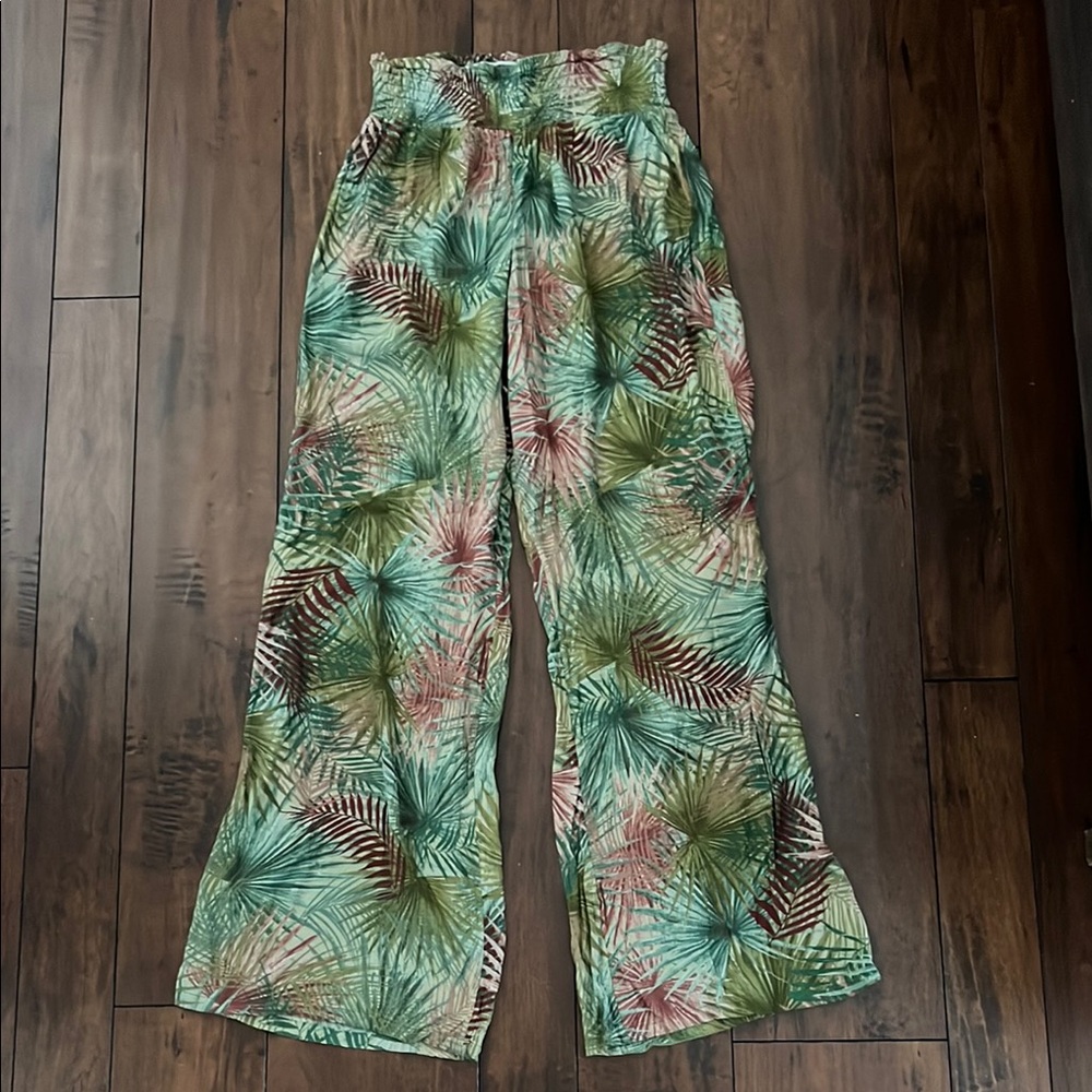 O’neill Tropical Print Wide-Leg Pants